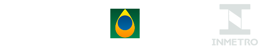 Selos institucionais: ABNT, ANP e INMETRO.